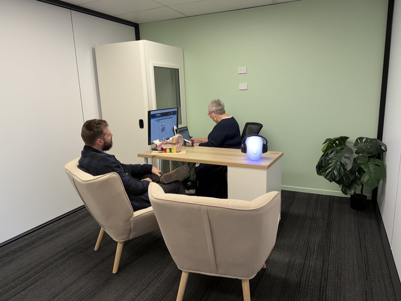 Consultation rooms designed to feel calm, not clinical